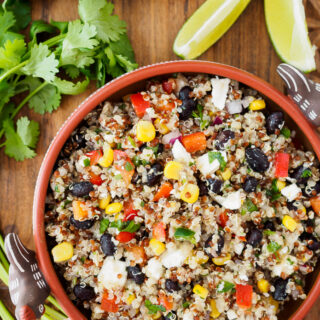 Southwestern Quinoa Salad in bowl.
