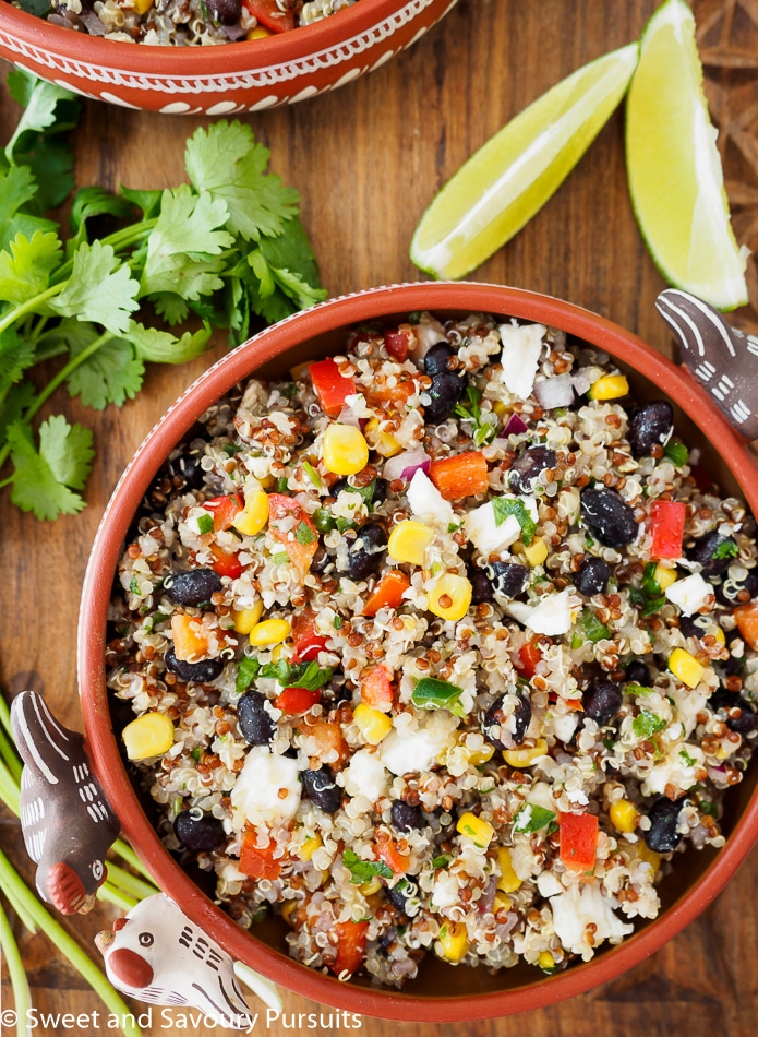 Southwestern Quinoa Salad in bowl.