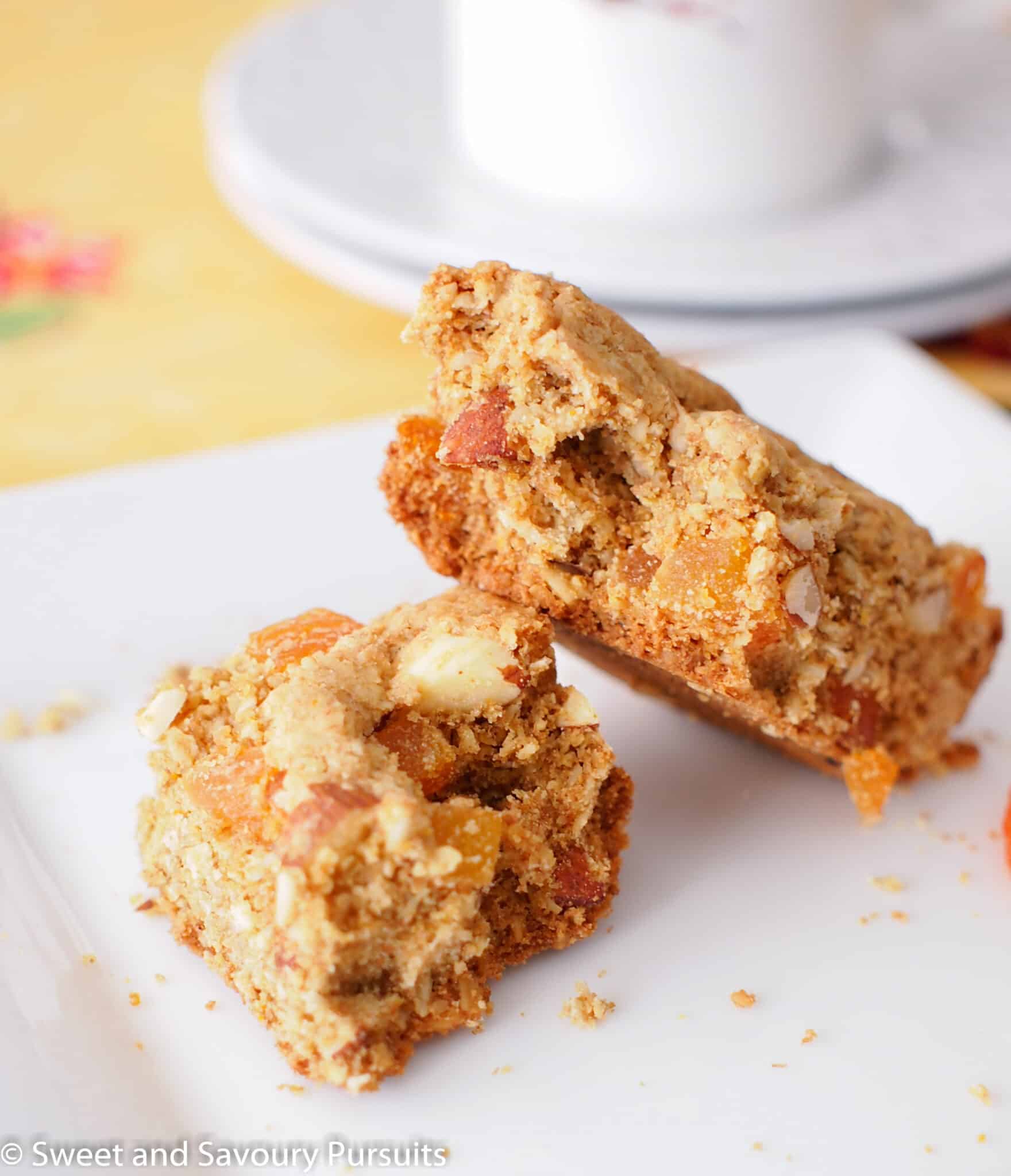 Apricot Almond Bars Sweet and Savoury Pursuits