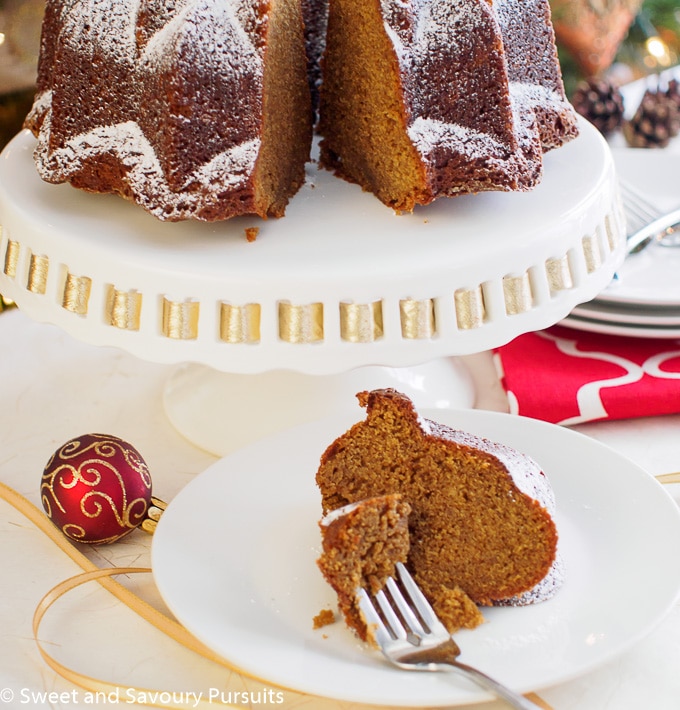 Espresso Gingerbread Bundt Cake.