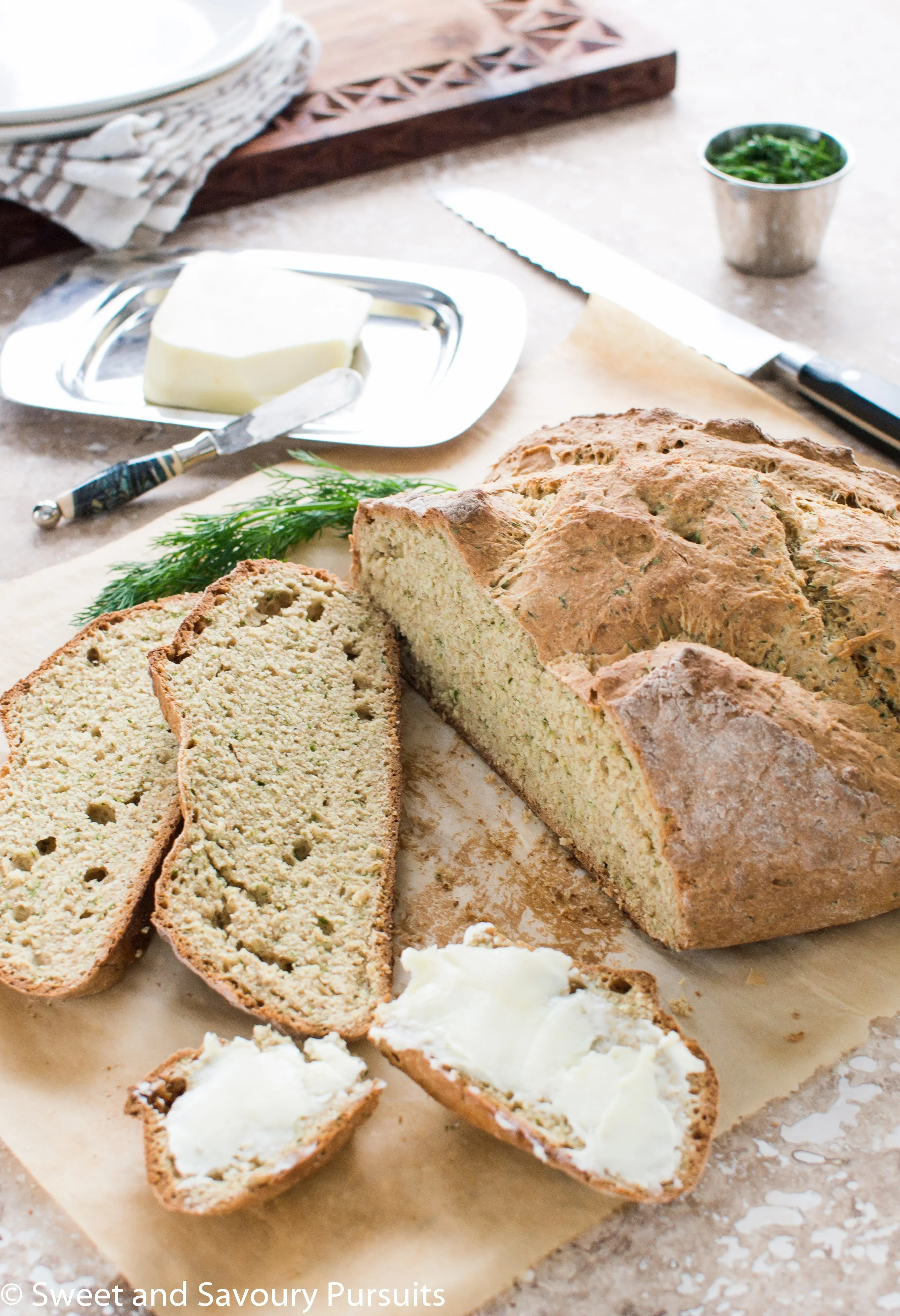 Sliced Irish Soda Bread