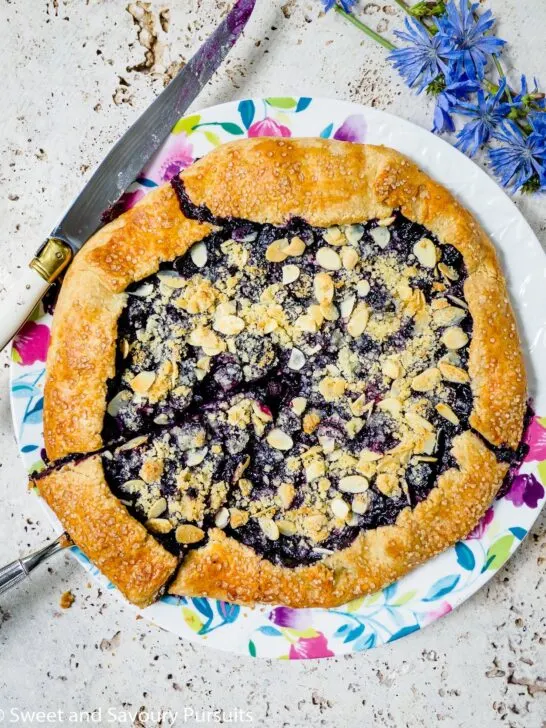 Blueberry Almond Crumble Galette