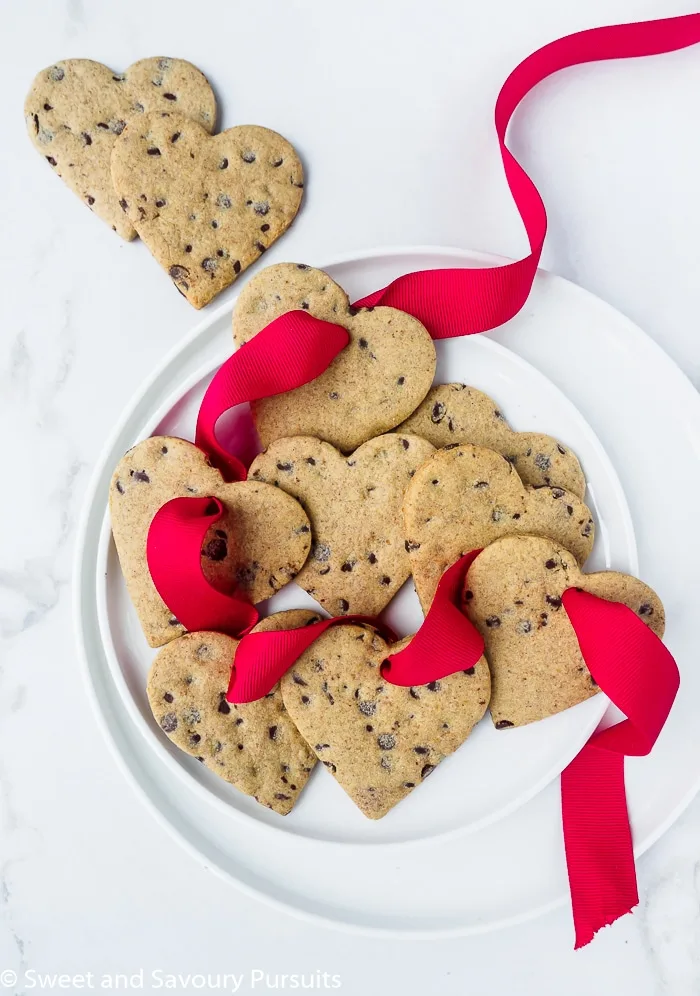 Healthy Sugar Cookies on dish.