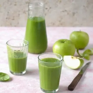 Smooth and creamy green Pineapple Spinach Smoothie