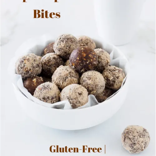 A bowl of No-Bake Maple Espresso Bites