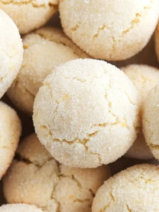 Close-up view of Amaretti Cookies