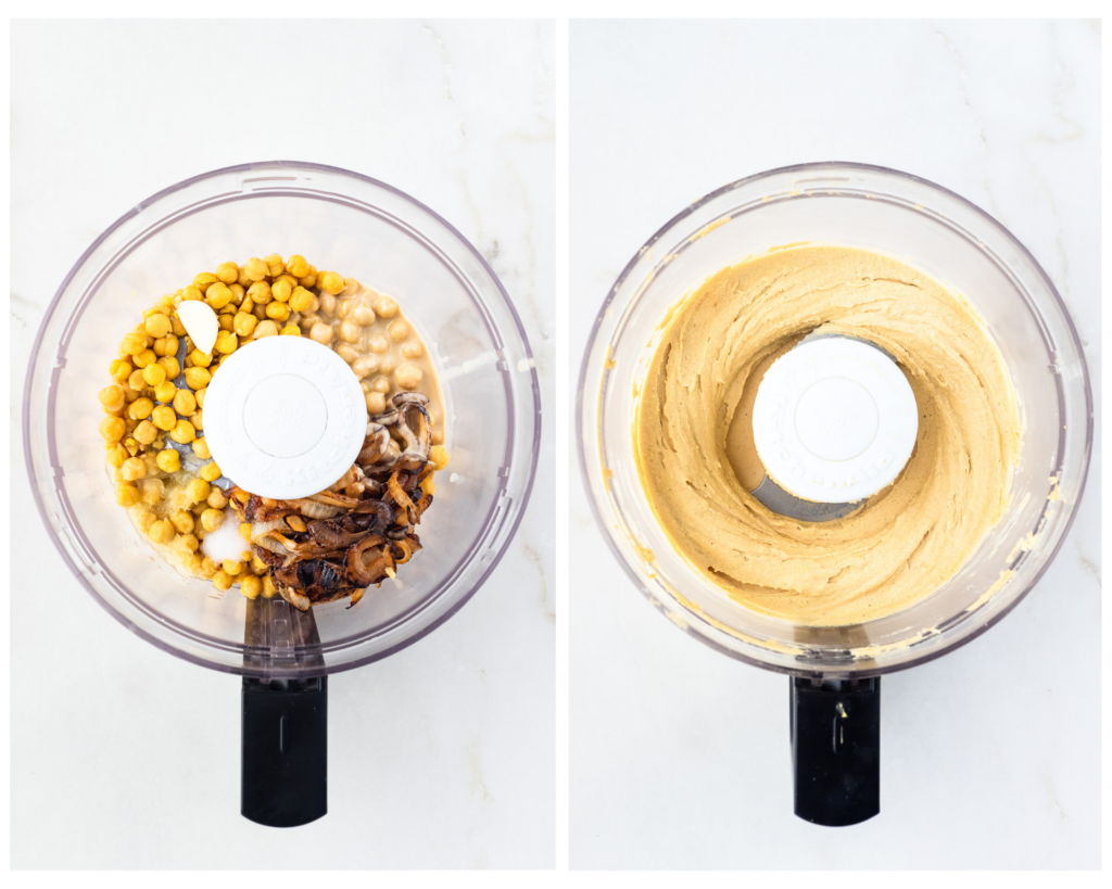 How to make caramelized onion hummus.