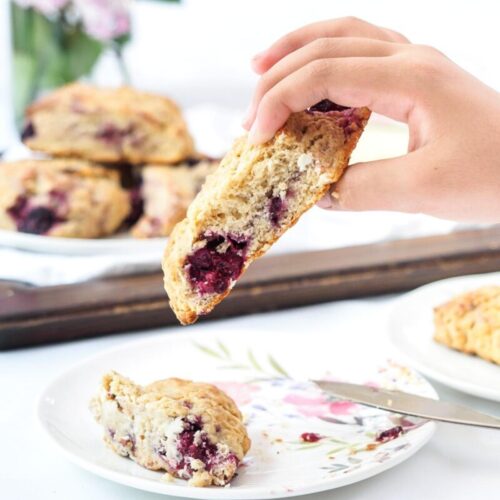 Blackberry scone.