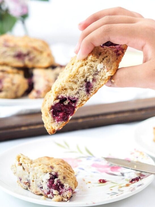 Blackberry scone.