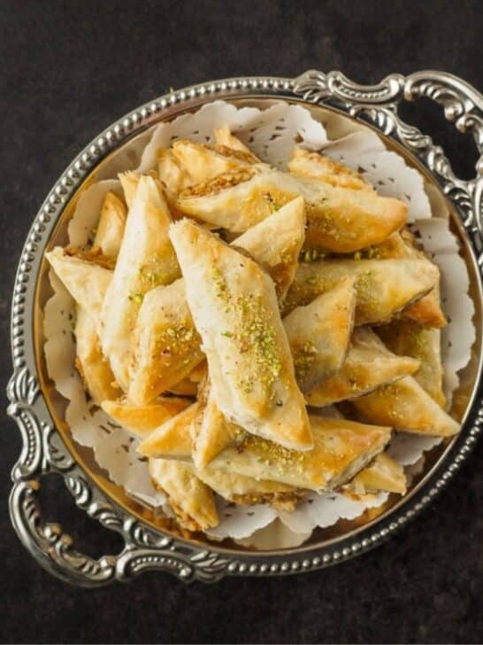 Plate of Baklava.