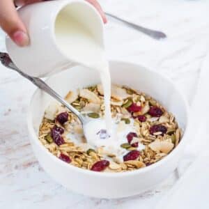 Bowl of muesli.