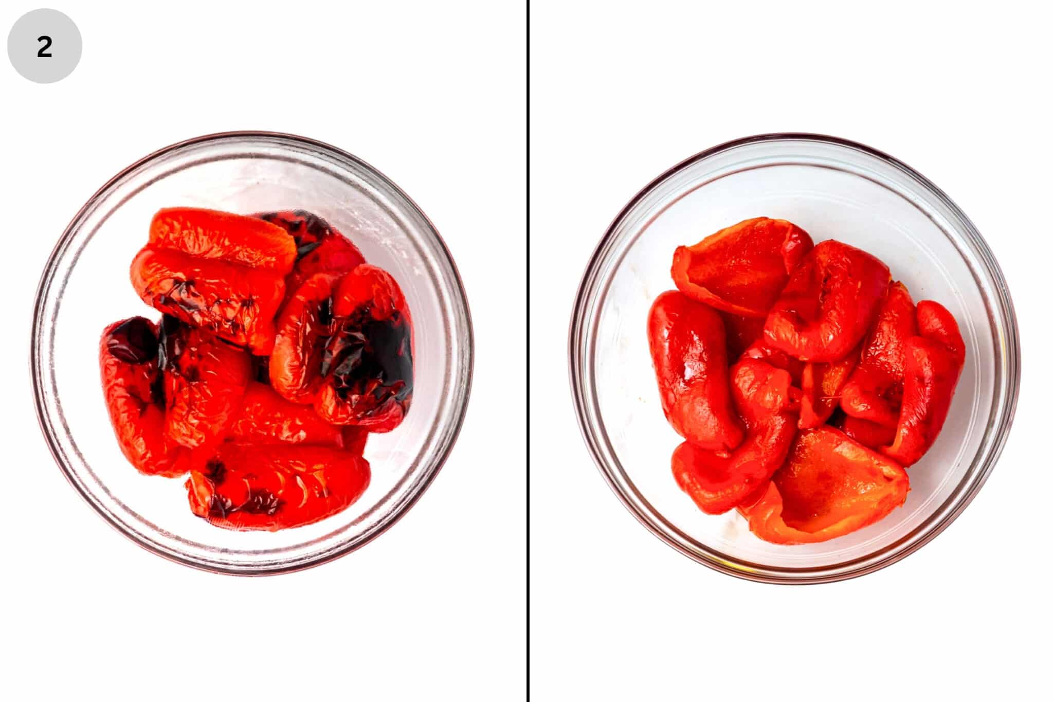 Second step in making Muhammara