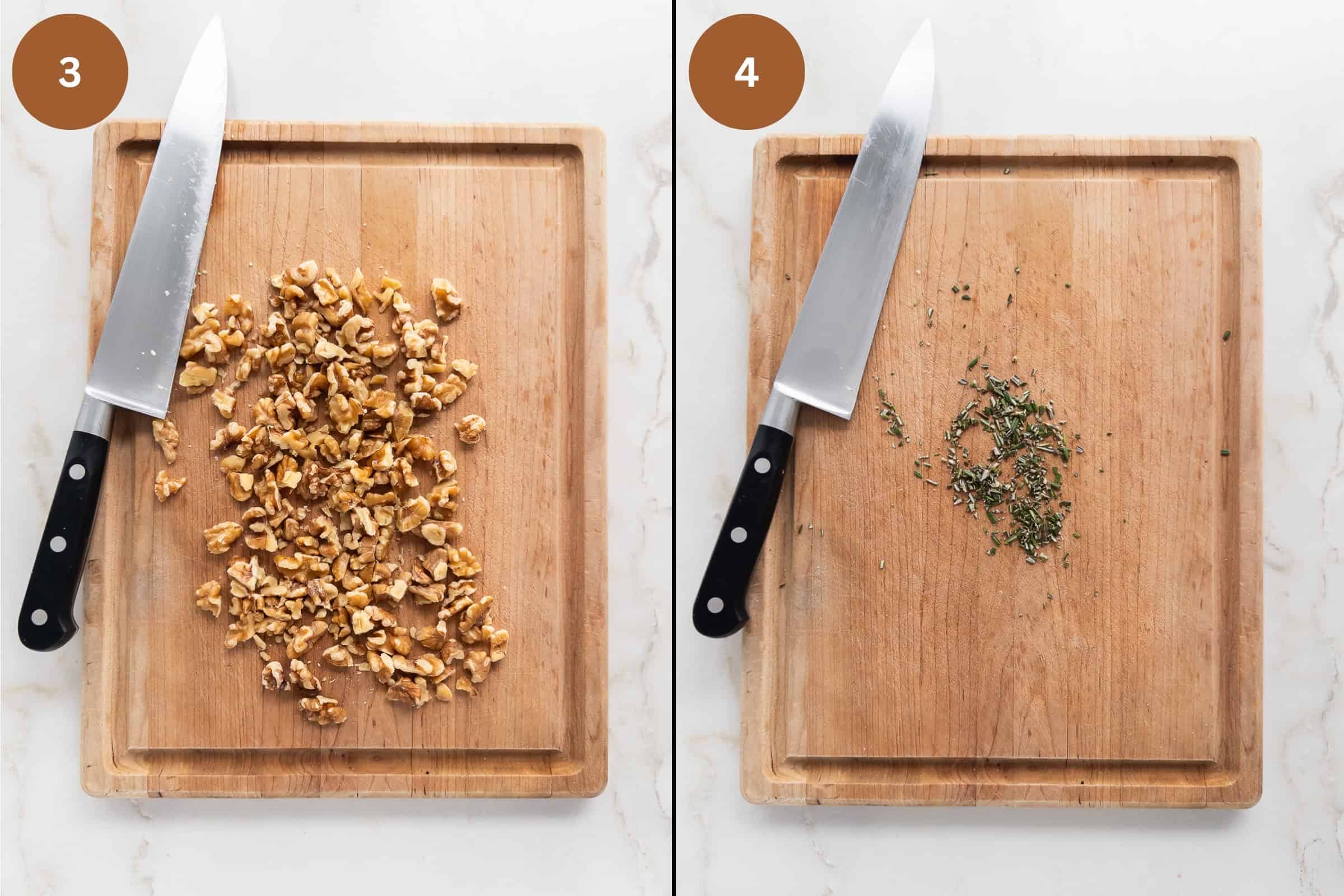 Step 3 and 4 for making Baked Brie.